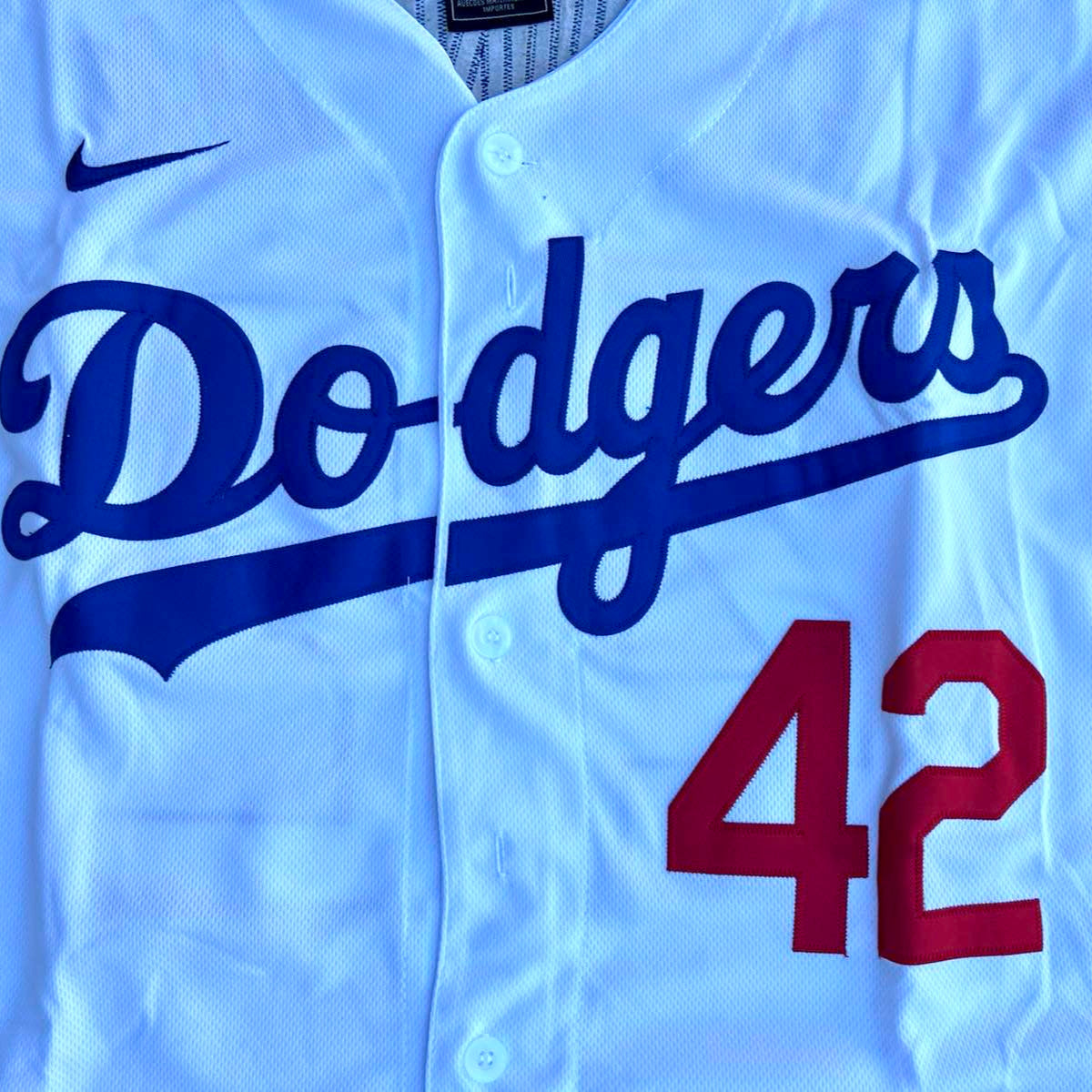 Jackie Robinson #42 Los Angeles Dodgers Blue/Black/Gray/White Men's Jersey