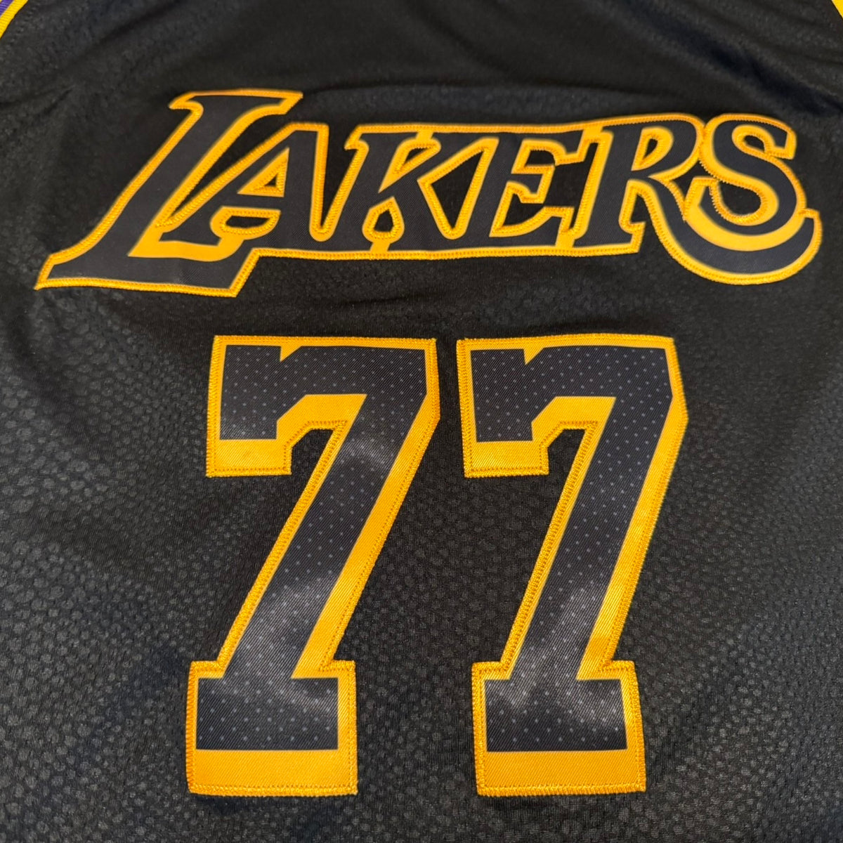 #77 Luka Doncic Los Angeles Lakers Black Mamba Edition Jersey