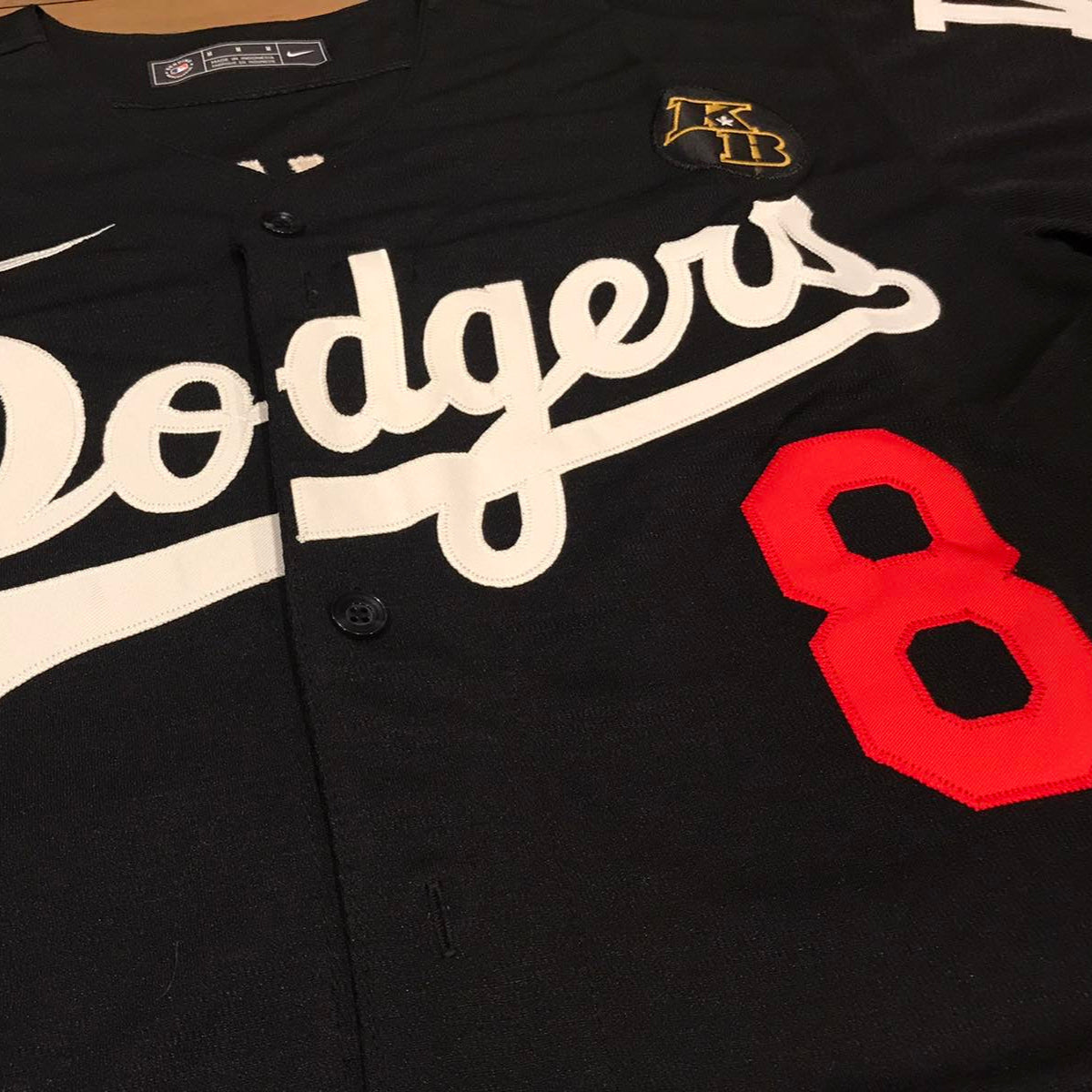 Kobe Bryant #24 Front / #8 Back Los Angeles Dodgers Blue/Gray/Black/White Men's Jersey