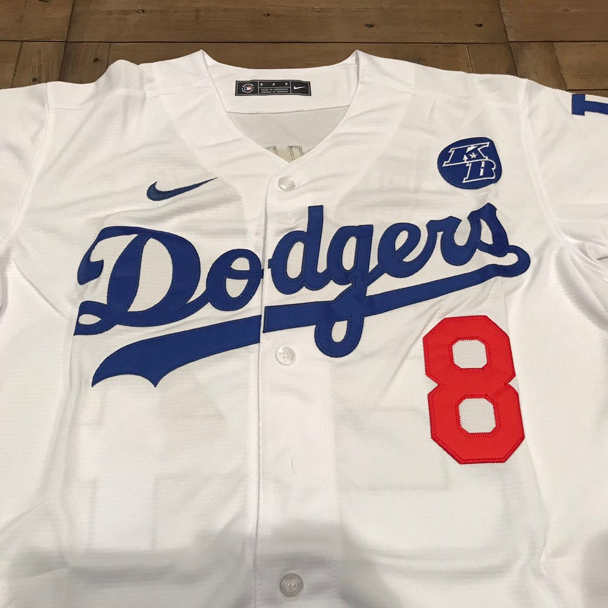 Kobe Bryant #24 Front / #8 Back Los Angeles Dodgers Blue/Gray/Black/White Men's Jersey