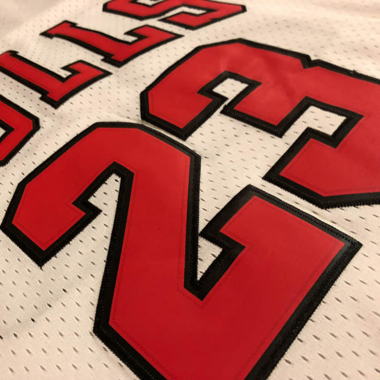 Michael Jordan #23 Chicago Bulls Red/Black/Pinstripe/White/Gold Men's or Youth Jersey