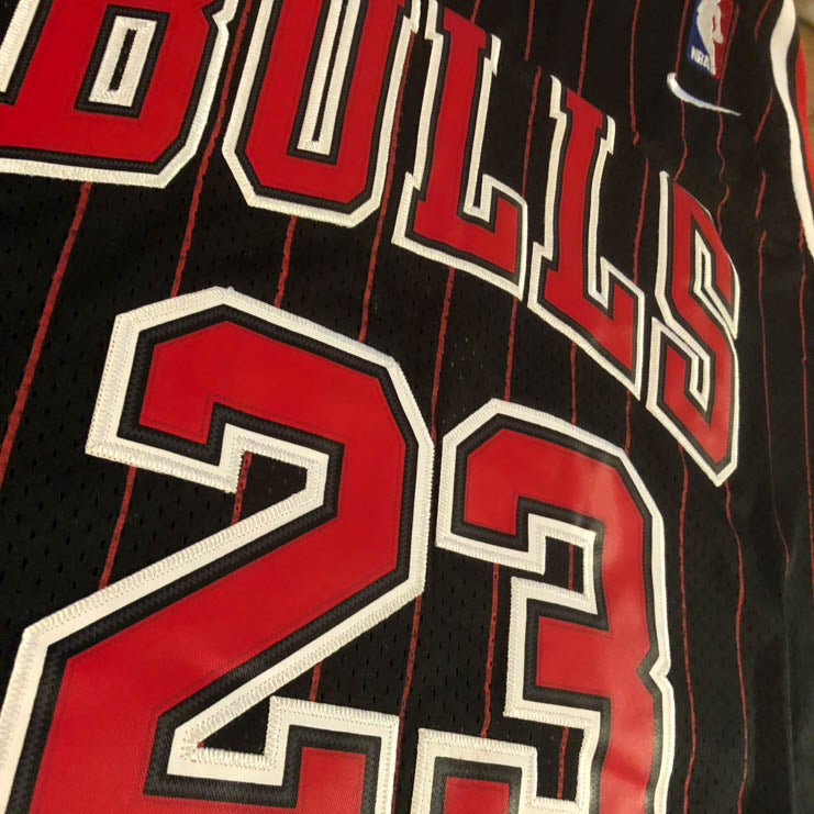 Michael Jordan #23 Chicago Bulls Red/Black/Pinstripe/White/Gold Men's or Youth Jersey