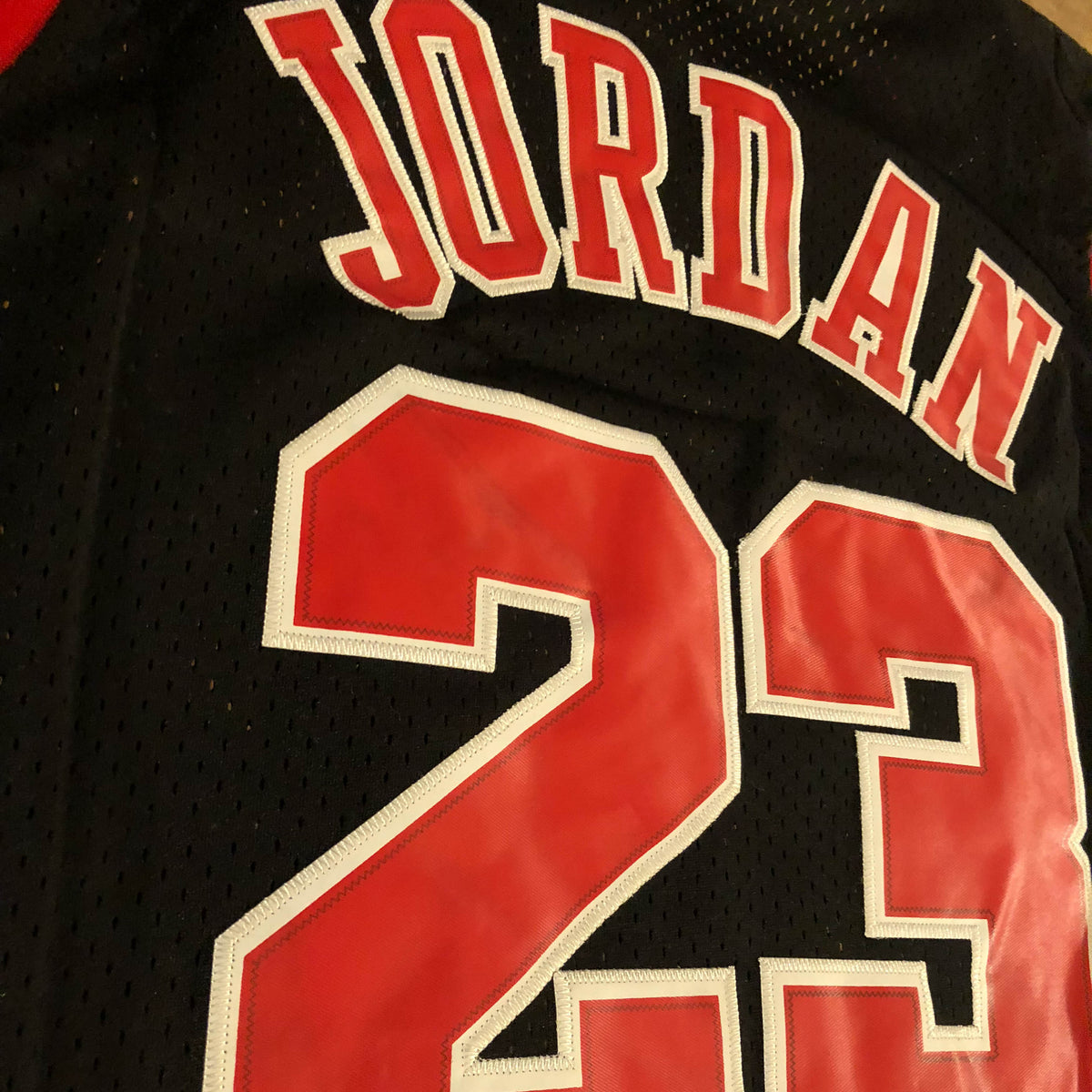 1984 ROOKIE Michael Jordan #23 Chicago Bulls Red/Black/White Men's/Youth Jersey