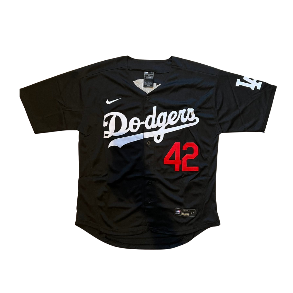 Jackie Robinson #42 Los Angeles Dodgers Blue/Black/Gray/White Men's Jersey