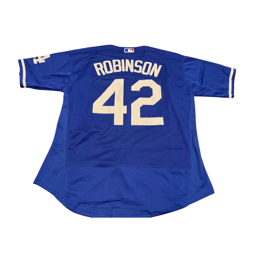Jackie Robinson #42 Los Angeles Dodgers Blue/Black/Gray/White Men's Jersey
