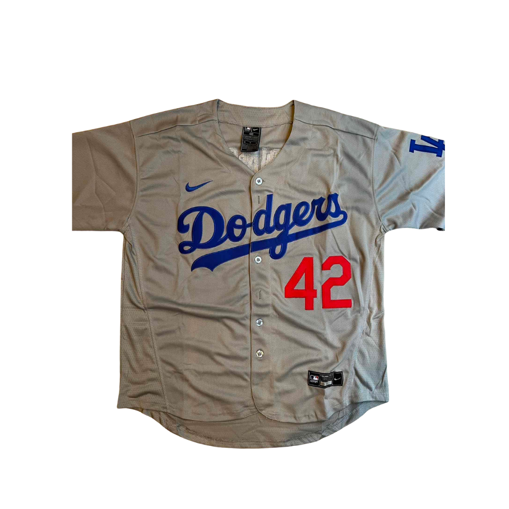 Jackie Robinson #42 Los Angeles Dodgers Blue/Black/Gray/White Men's Jersey