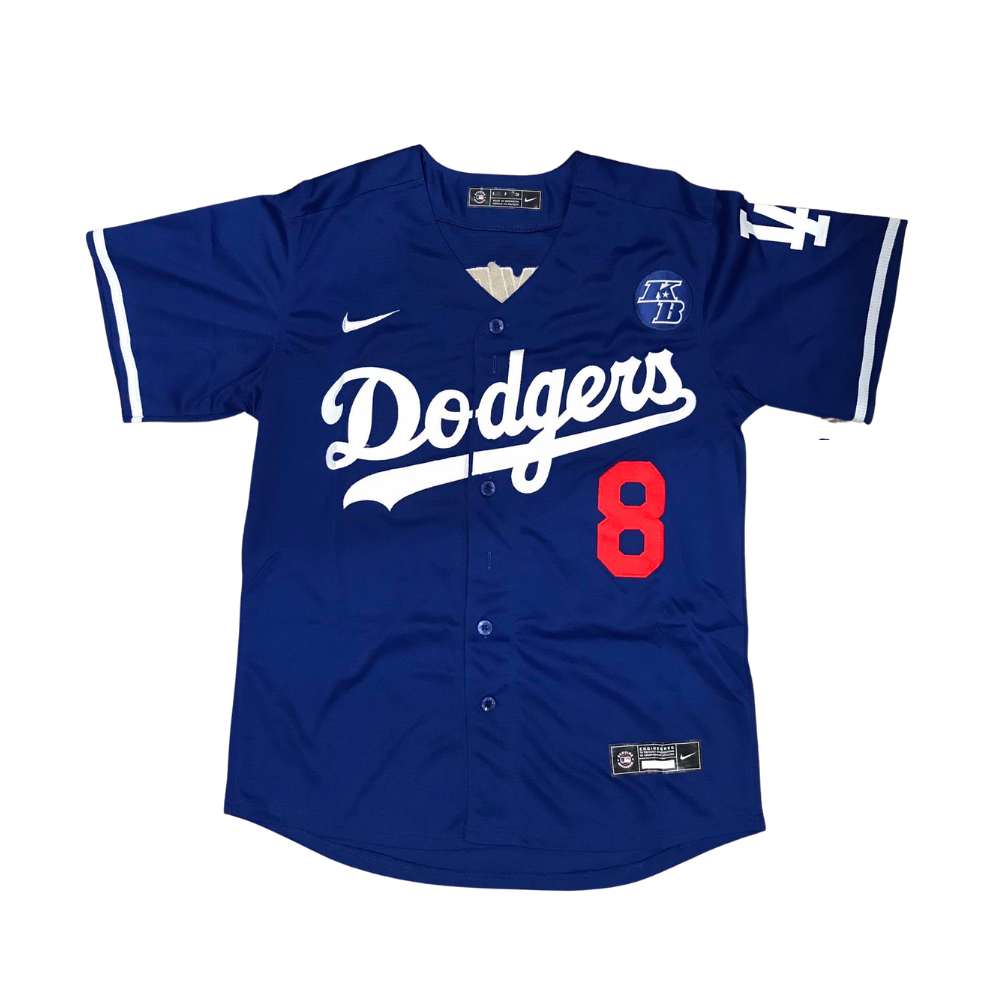 Kobe Bryant #24 Front / #8 Back Los Angeles Dodgers Blue/Gray/Black/White Men's Jersey