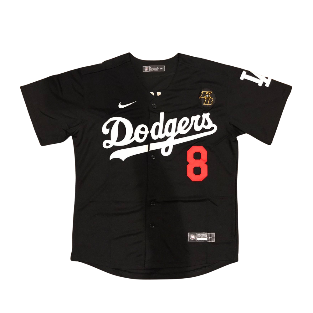 Kobe Bryant #24 Front / #8 Back Los Angeles Dodgers Blue/Gray/Black/White Men's Jersey