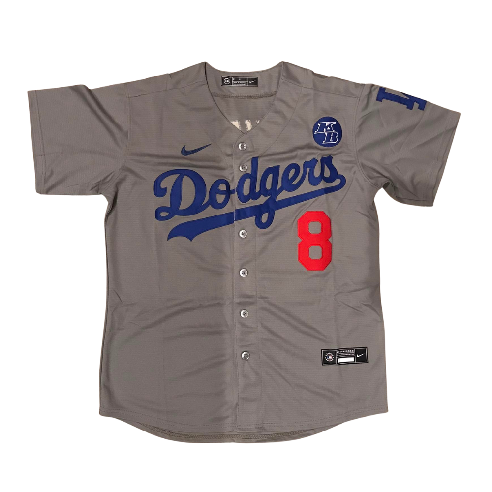 Kobe Bryant #24 Front / #8 Back Los Angeles Dodgers Blue/Gray/Black/White Men's Jersey