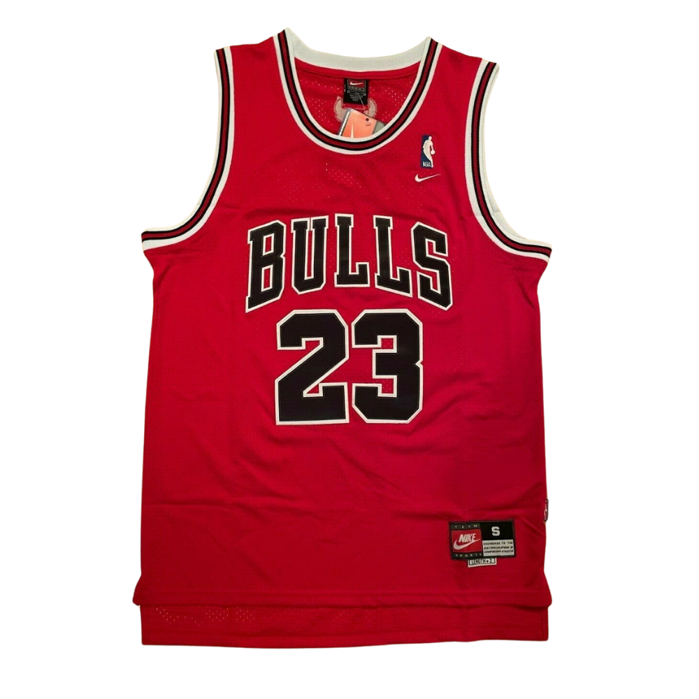Michael Jordan #23 Chicago Bulls Red/Black/Pinstripe/White/Gold Men's or Youth Jersey