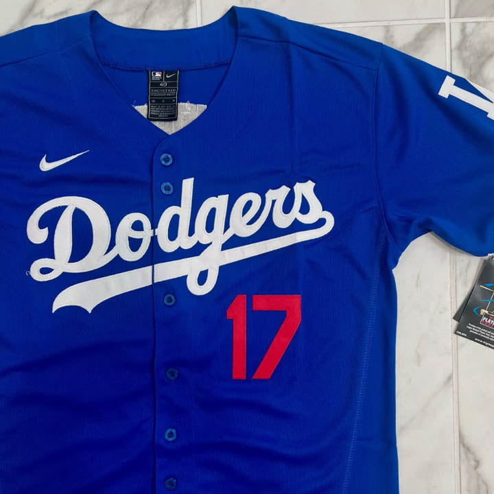 Shohei Ohtani #17 Los Angeles Dodgers Blue/Black Men's Jersey