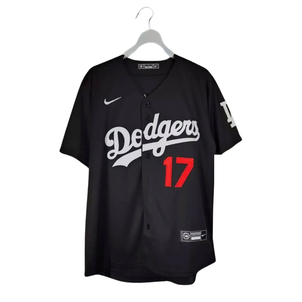 Shohei Ohtani #17 Los Angeles Dodgers Blue/Black Men's Jersey