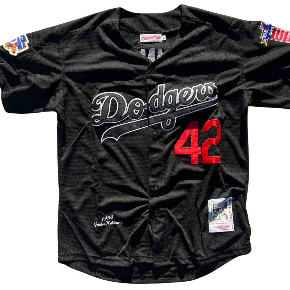 #42 Jackie Robinson Brooklyn Dodgers Cooperstown Mitchell & Ness Jersey