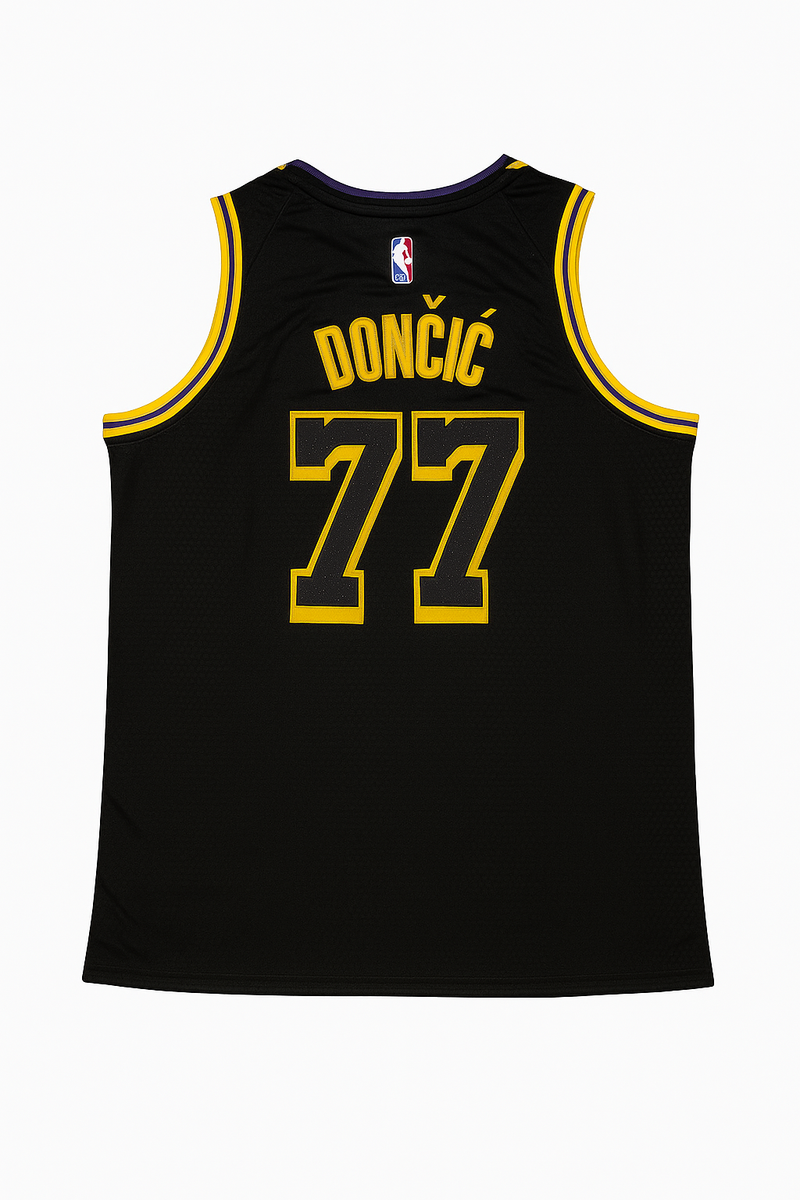 #77 Luka Doncic Los Angeles Lakers Black Mamba Edition Jersey
